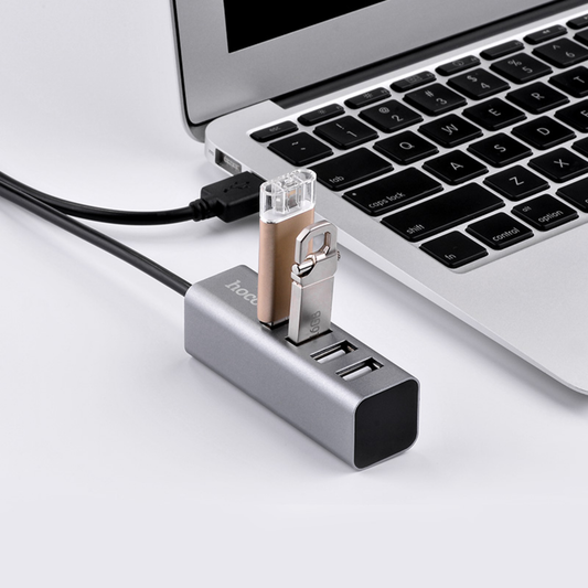 Hoco HB1 USB Hub – 4-Port USB 2.0 | Data Sync & Charging