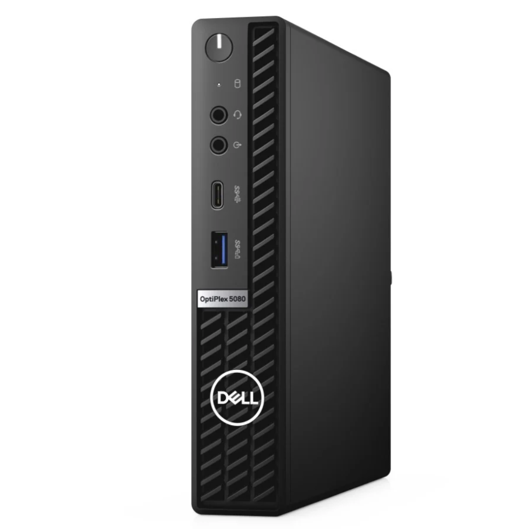 Dell OptiPlex 5080 Tiny | Intel Core i5 (10th Gen), 16GB RAM, 500GB SSD | Refurbished – Like New | Windows 11 Pro | Built-in Wi-Fi