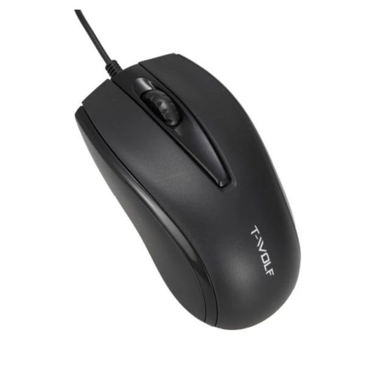 T-Wolf V13 USB Wired Optical Mouse – Stylish & Reliable Performance