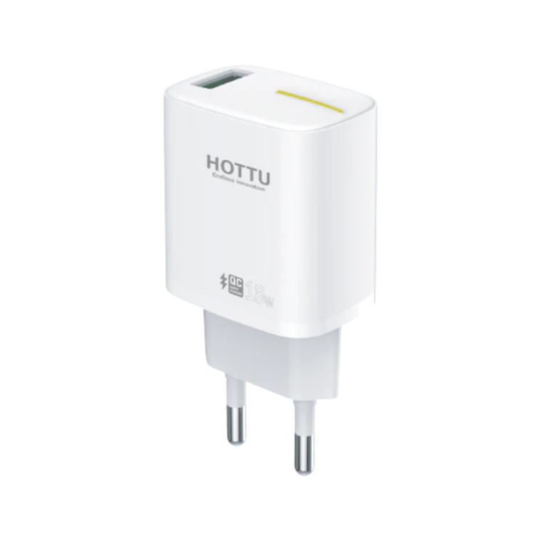 Hottu FC03 Plus 18W Fast Charger – USB-A | Quick Charge 3.0 (Cable Included)