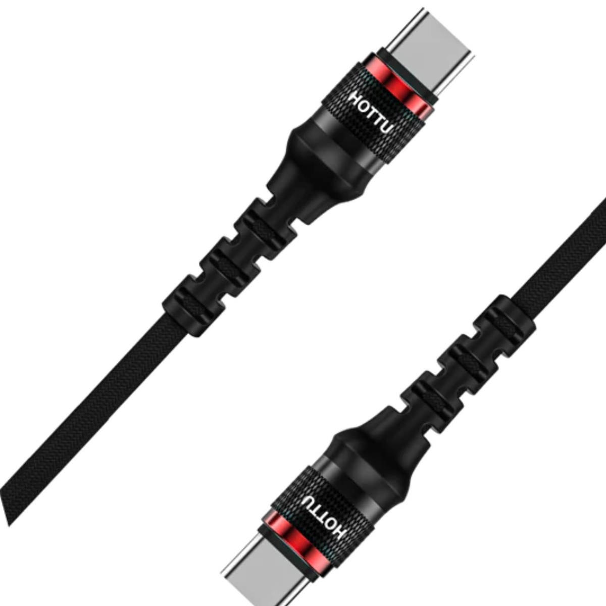 Hottu CTC05 Type-C to Type-C Cable 1M – 60W PD Fast Charging | Braided