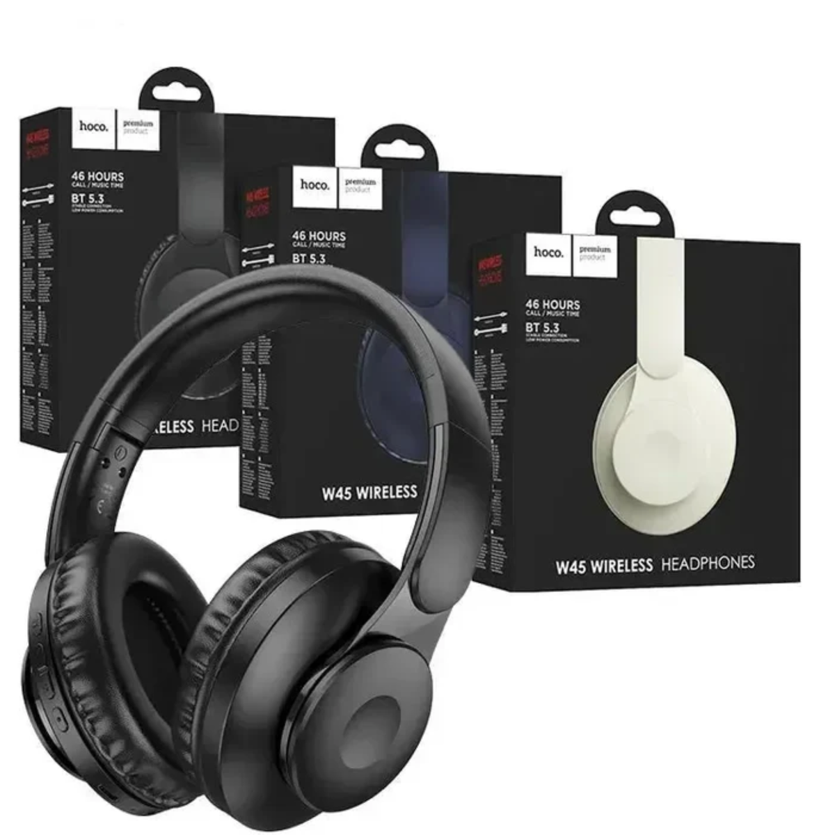 Hoco W45 Wireless Headphones – Bluetooth 5.3 | 46H Battery