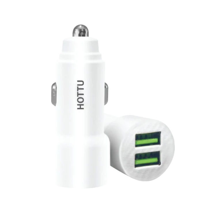 Hottu CC03 Car Charger – 2.4A Dual USB | Type-C Cable Included