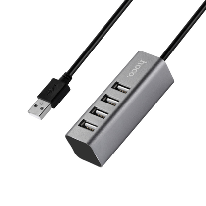 Hoco HB1 USB Hub – 4-Port USB 2.0 | Data Sync & Charging