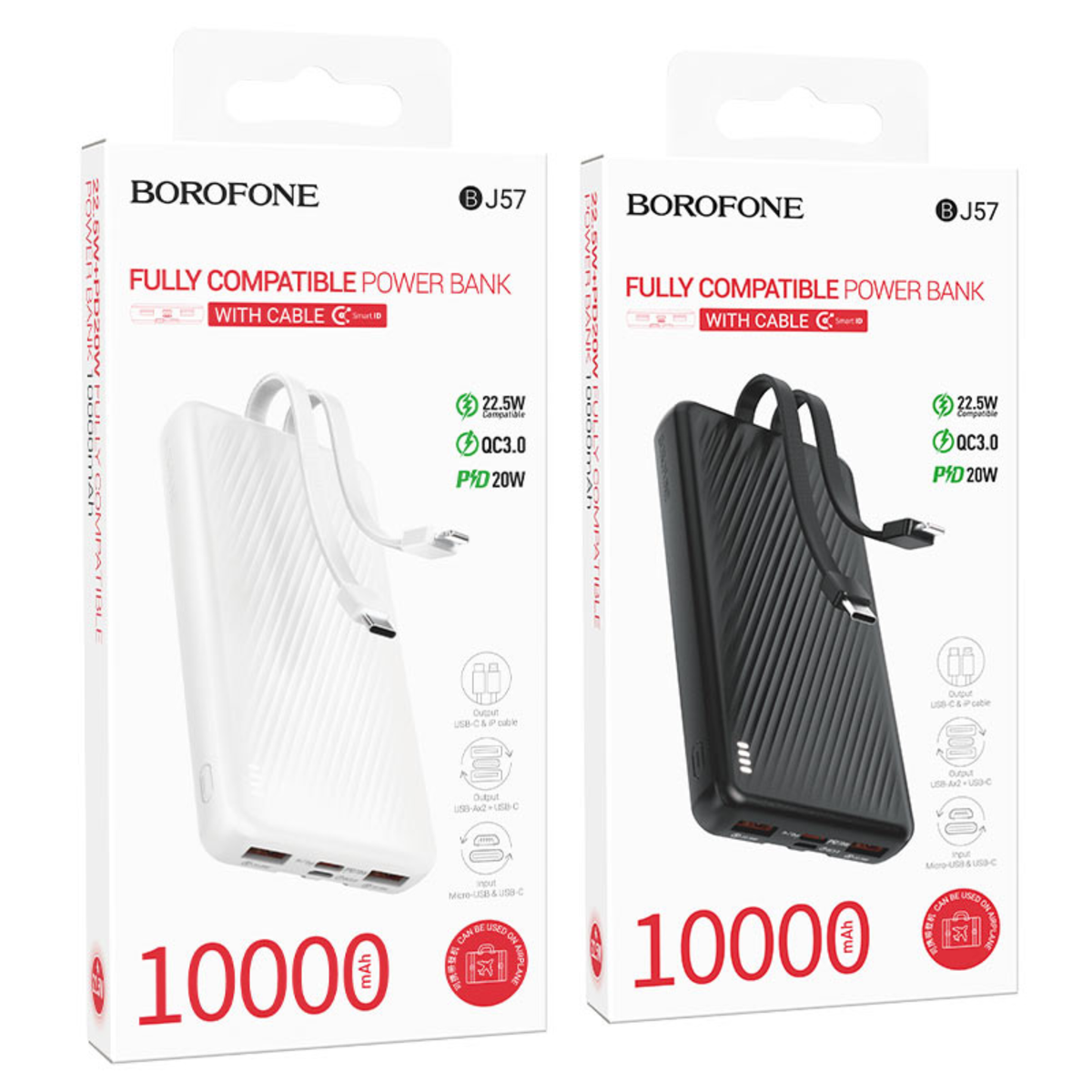 Borofone BJ57 Graceful Power Bank – 10000mAh