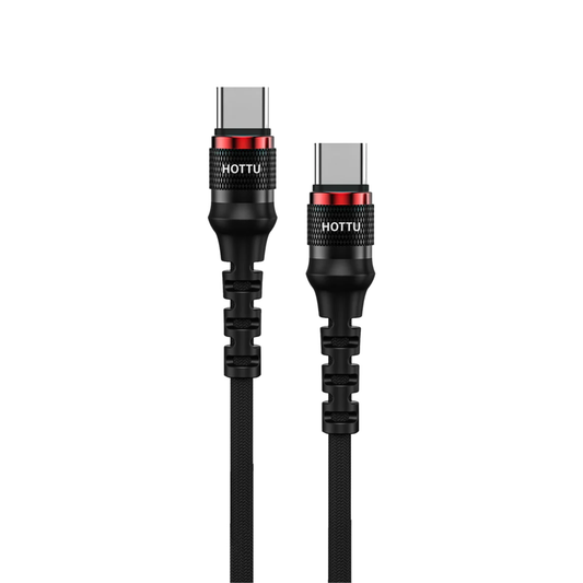 Hottu CTC05 Type-C to Type-C Cable 1M – 60W PD Fast Charging | Braided