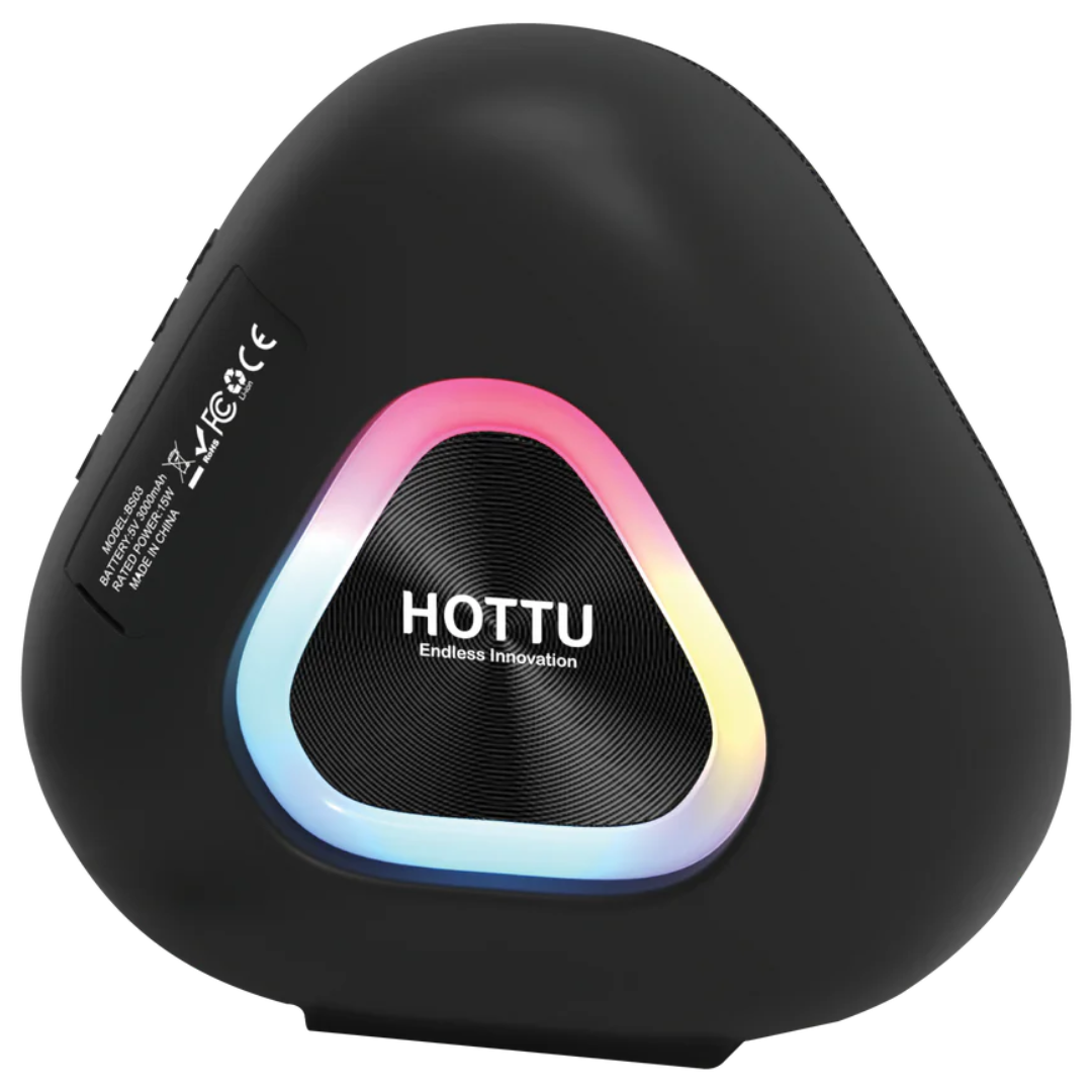 HOTTU BS03 RGB Bluetooth Speaker – 6H Playtime | IPX6 Waterproof | 16.8M RGB Colors