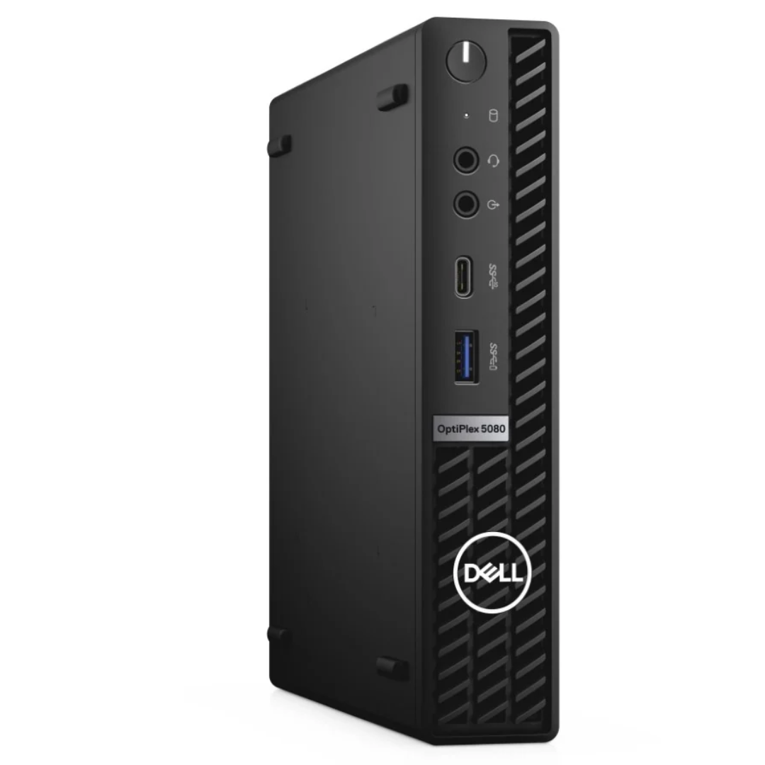Dell OptiPlex 5080 Tiny | Intel Core i5 (10th Gen), 16GB RAM, 500GB SSD | Refurbished – Like New | Windows 11 Pro | Built-in Wi-Fi
