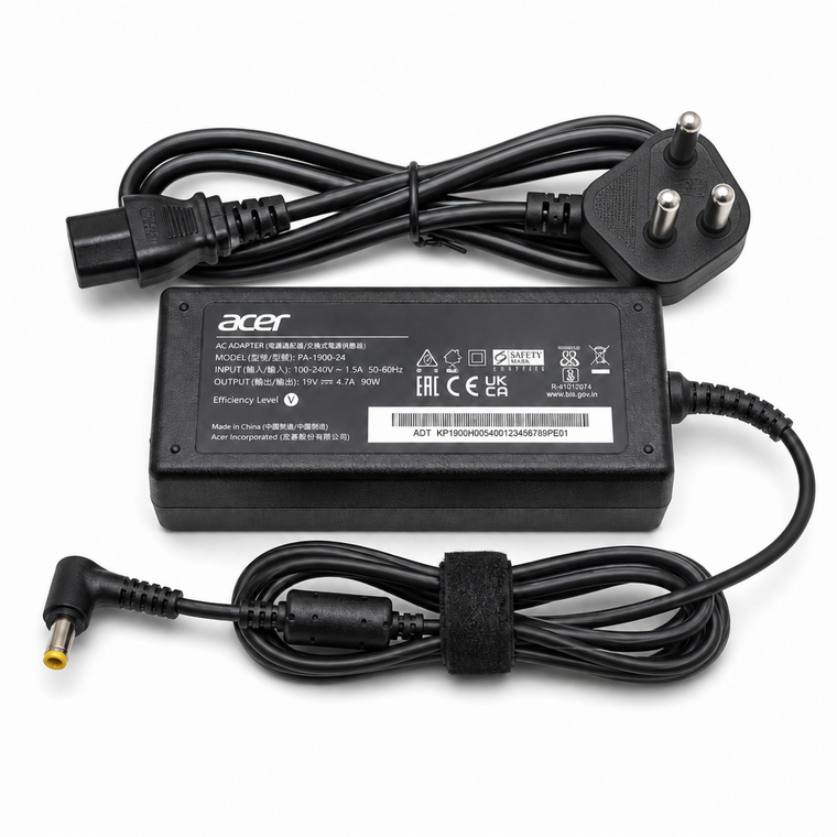 Acer 19V 4.7A Replacement Laptop Power Adapter – Yellow Pin